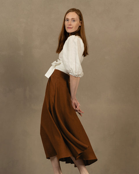 Linne cirkelskirt Evelyn