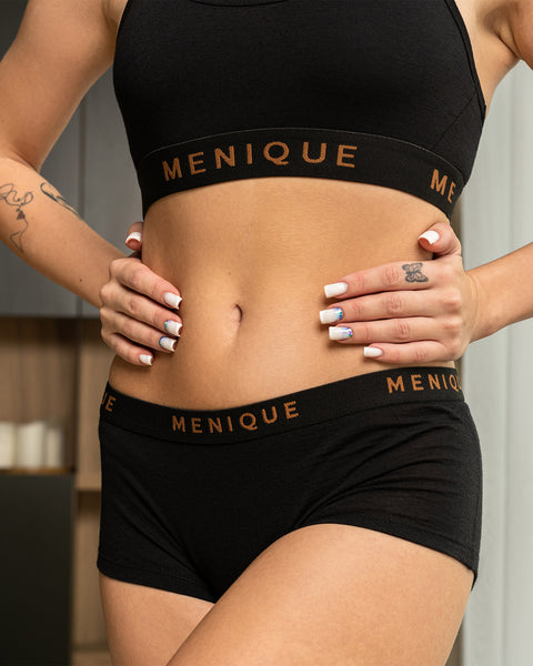 Damens merinoullsboxershorts med boyleg-cut