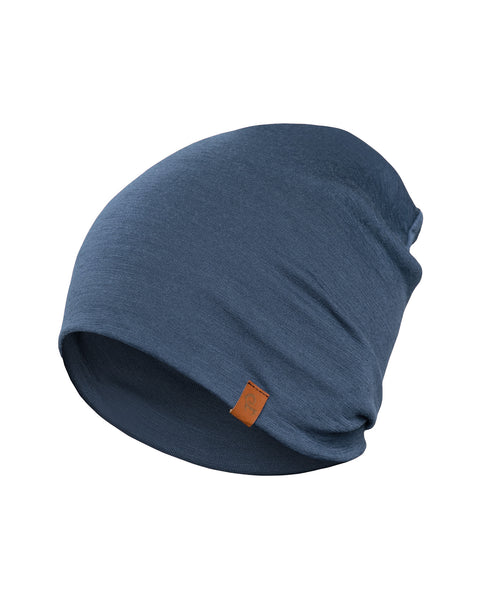 Dam Mössa i Merinoull Denim