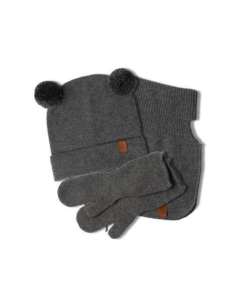 Knitted Baby Beanie, Dickie & Mitten's 3-Piece Set