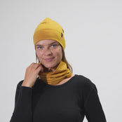 Damers Merino Halsvärmare Gul