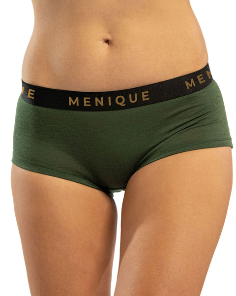 Damens merinoullsboxershorts med boyleg-cut