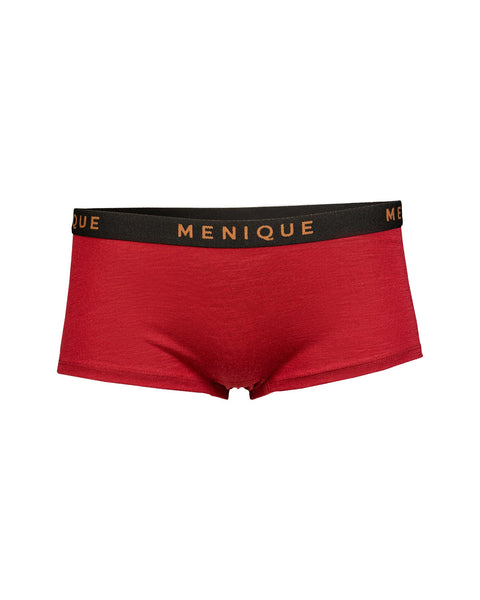 The menique women&#39;s underwear boxer shorts in color royal cherry. 
