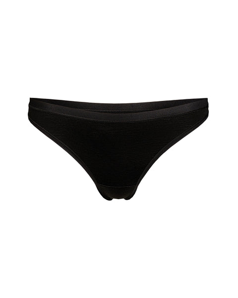 Women Thong Briefs 3-Pack Black