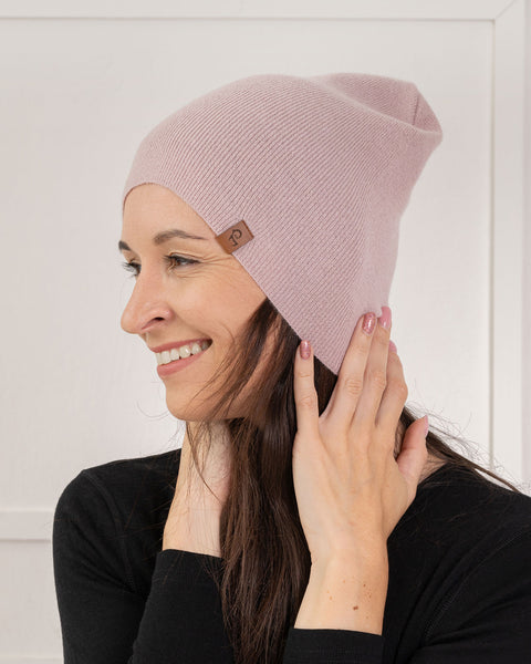 Women&#39;s Knit Beanie Merino &amp; Cashmere