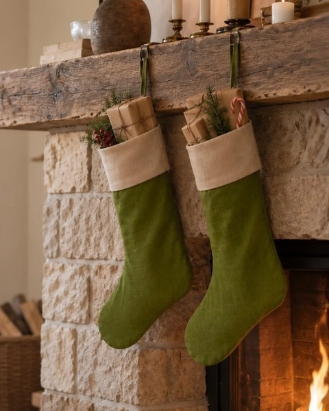 Linne julstrumpor socka