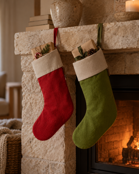 Linne julstrumpor socka