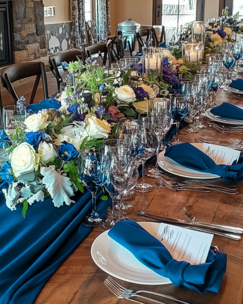 Bröllopsservett i linne