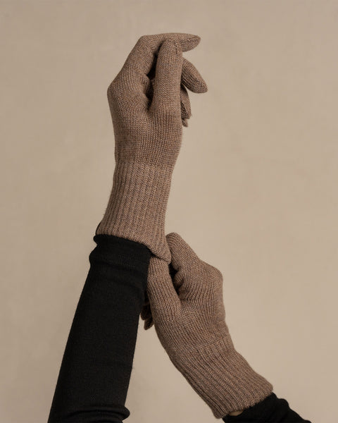 Women’s merino wool gloves, knitted warm winter accessory