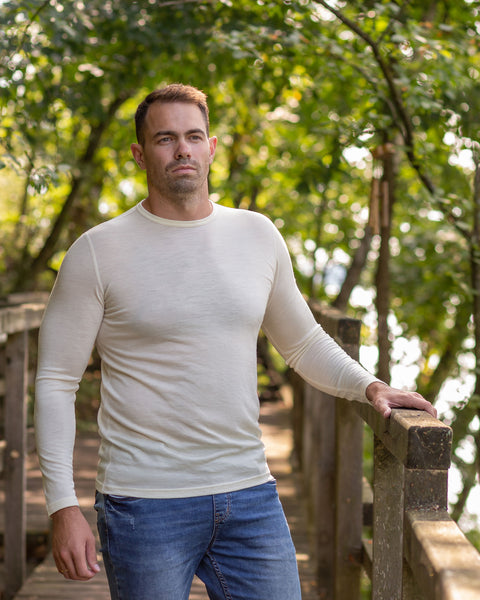 Herr 160 Termisk Långärmad Tröja Naturlig