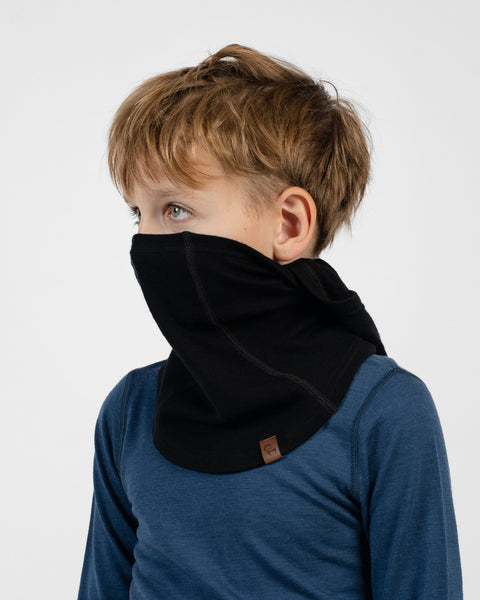 Multifunktionell ansiktsmask för barn i 100 % merinoull