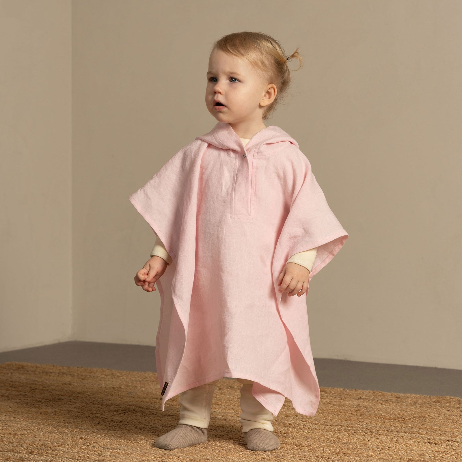 Linne Babyhandduk & Poncho 2-Set