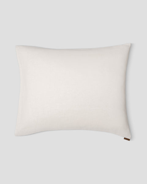Linen pillowcase in white color