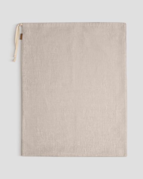 Linen Laundry Bag with Drawstrings Natural