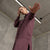 Linne Oversized Skjortklänning Margo Shadow Purple