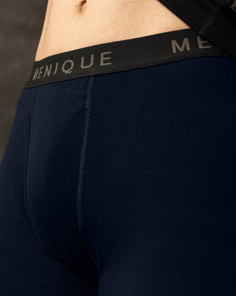 Herrbyxor 250 Merino Rub Mörkblå