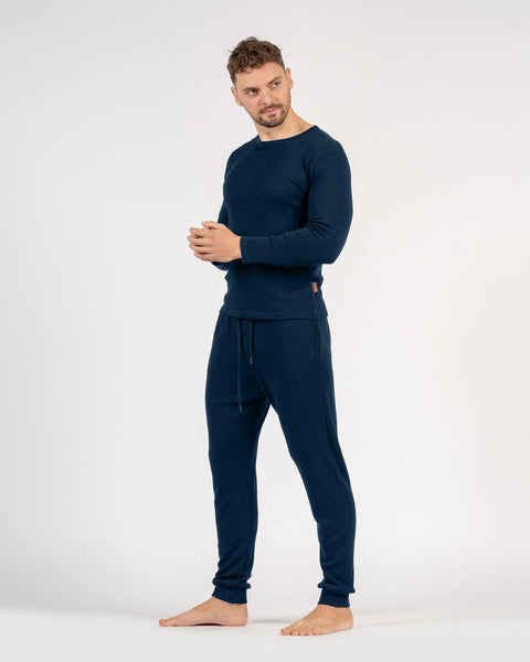 Herr 250 Merino Sweatpants Mörkblå