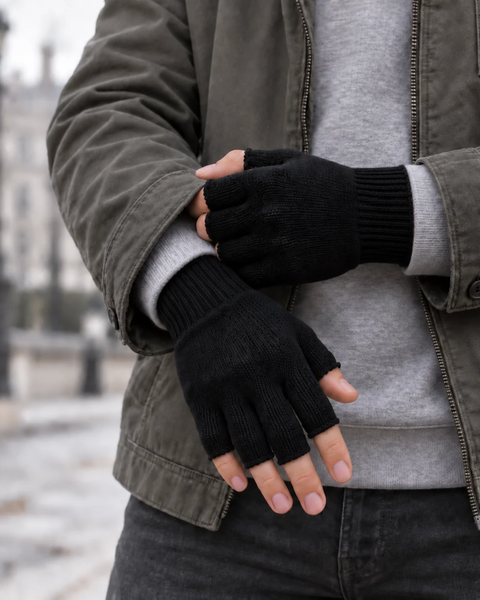 Varma fingerlösa merinovantar för män