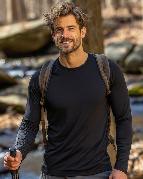 Herr 160 Termo Långärmad Tröja Svart