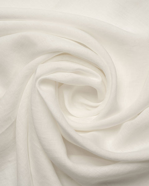 Linne T-shirt Topp &amp; Byxor 2-delar Ren Vit