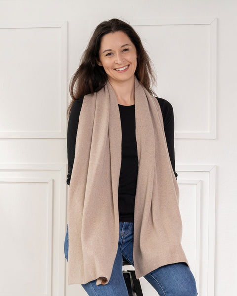 Women&#39;s Knit Scarf Merino &amp; Cashmere