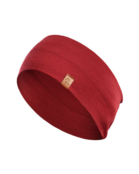 Herrarnas Merino Pannband Royal Cherry
