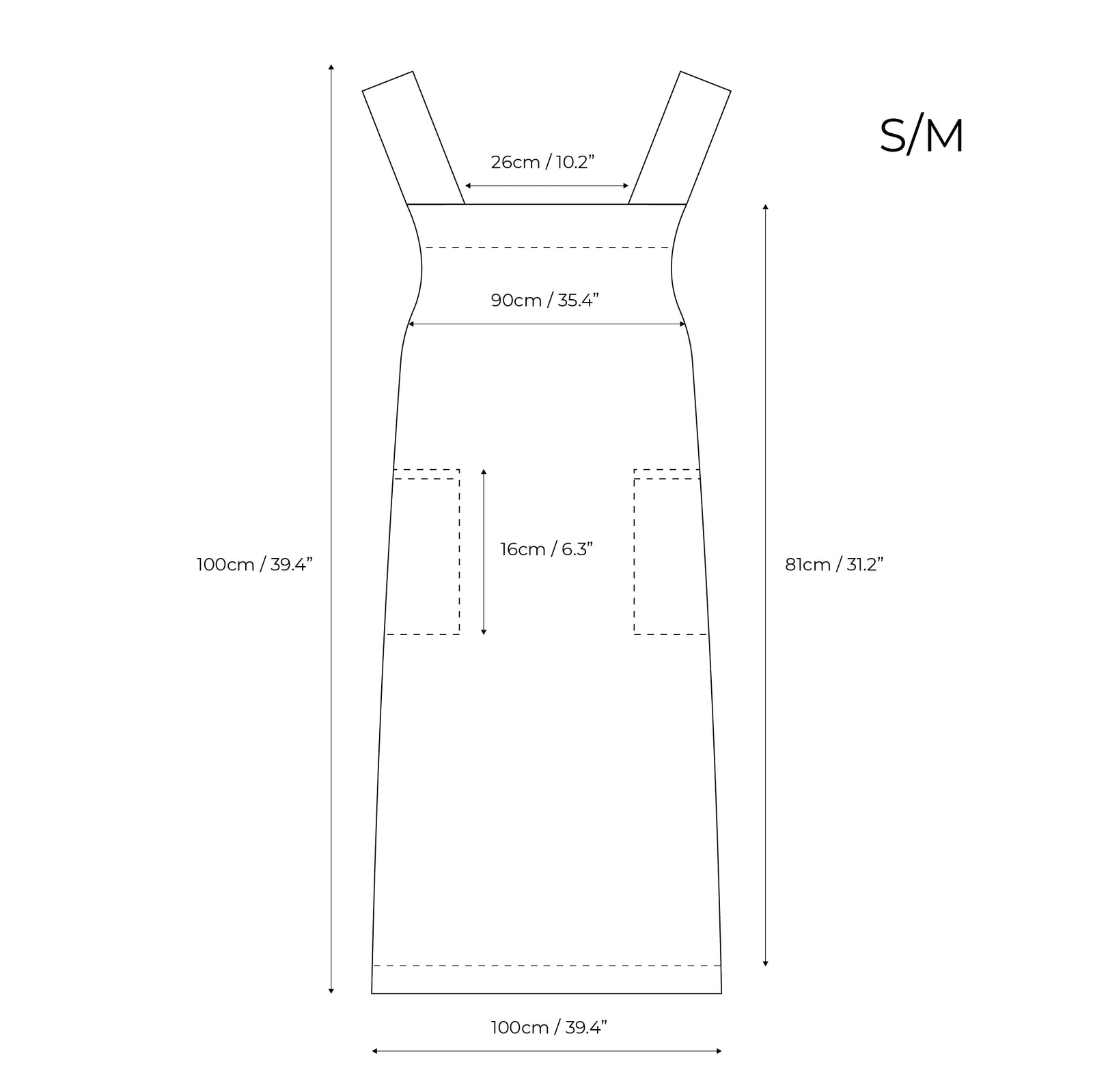 A person with fair skin and long reddish-brown hair stands smiling with closed eyes, gently holding a bundle of dried golden flowers to their chest. They are wearing a white short-sleeved linen shirt under a green check apron and a matching checkered headscarf tied under their chin. The background is a muted warm brown.