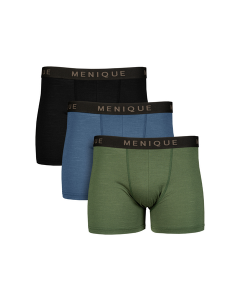 Herr Merino Korta Boxershorts 3-Pack
