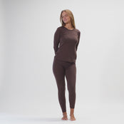 Dam 250 Långärmad & Leggings 2-delar Brun