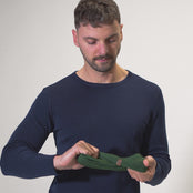 Herrarnas Merino Halsvärmare Mörkgrön