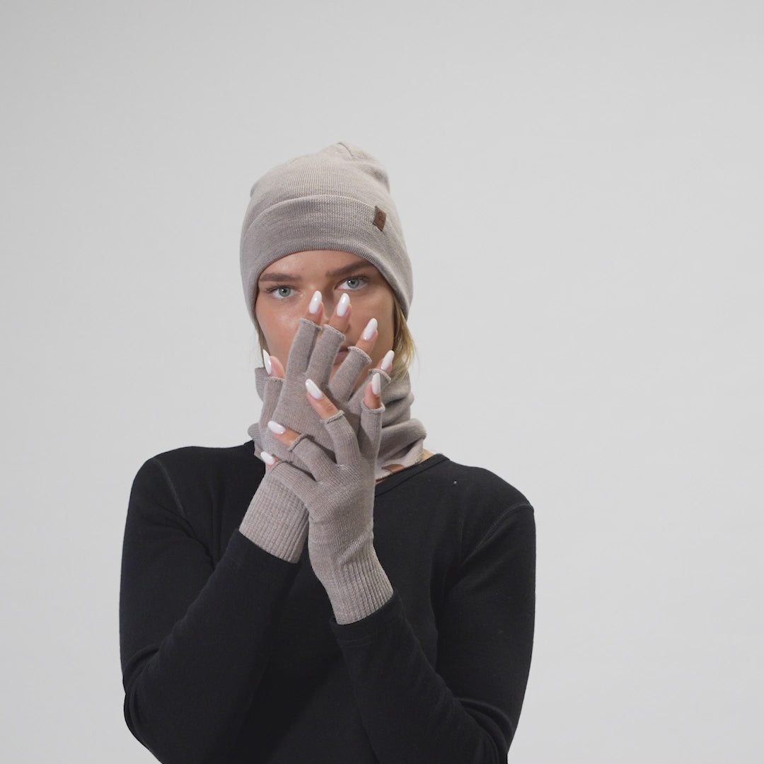 Women's Knit Merino Liner Beanie Hat