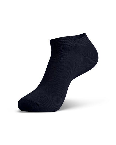 Dark Blue short bamboo ankle sock, breathable lightweight sock for everyday wear