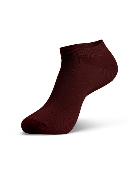 Royal Cherry short bamboo ankle sock, breathable lightweight sock for everyday wear