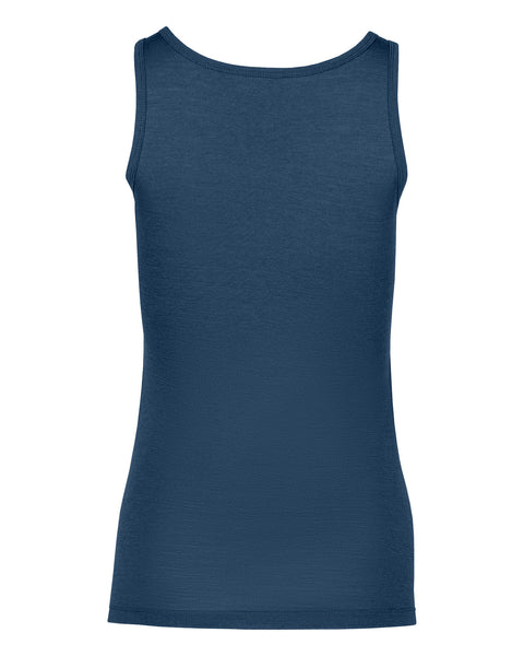 Women&#39;s Merino Tank Top Denim Back