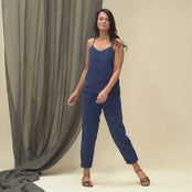 Linne Slip Top Kim Storm Blue
