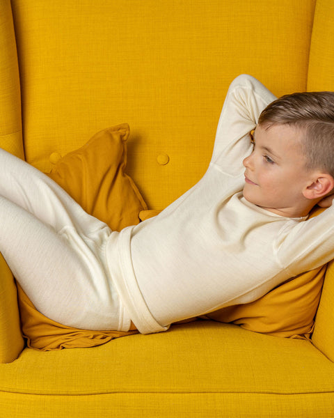 Kids&#39; Long Sleeve Set 250 Merino Natural